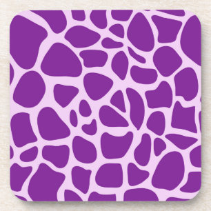 Giraffe Skin Lila Texture-23324 Getränkeuntersetzer