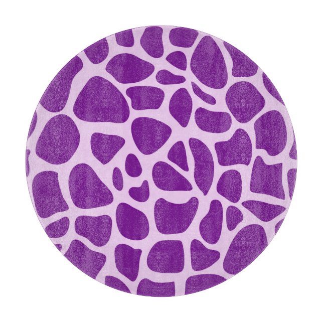 Giraffe Skin Lila Texture-23324 Schneidebrett (Vorderseite)