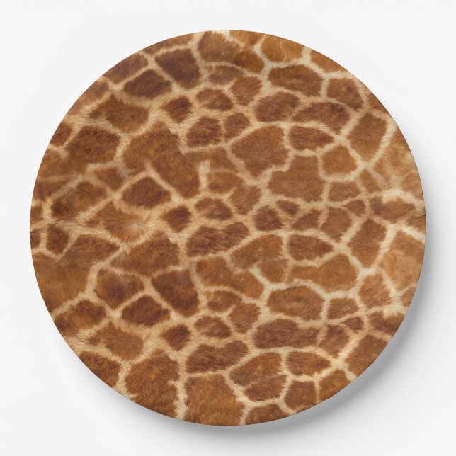 Giraffe Skin Pappteller (Vorderseite)
