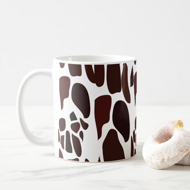 Giraffe Skin Pattern Kaffeetasse (Mit Donut)