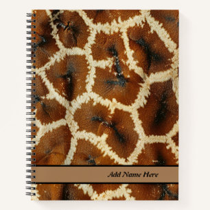 Giraffe Skin Spiral Notebook Notizbuch