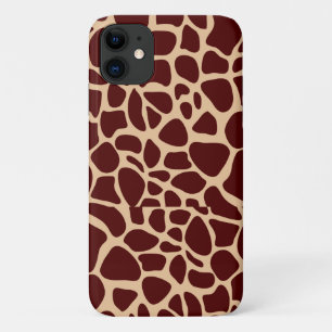 Giraffe Skin Texture Dark Brown Muster Case-Mate iPhone Hülle