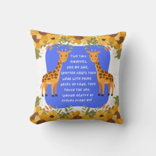 "Giraffe Sky Dreams" Kissen
