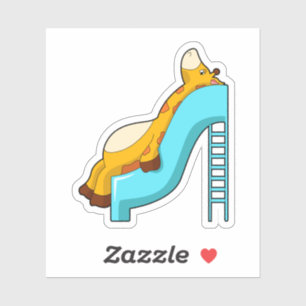 Giraffe Slide Aufkleber