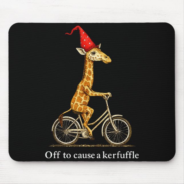 Giraffe sorgt für Wirbel Mousepad (Vorne)