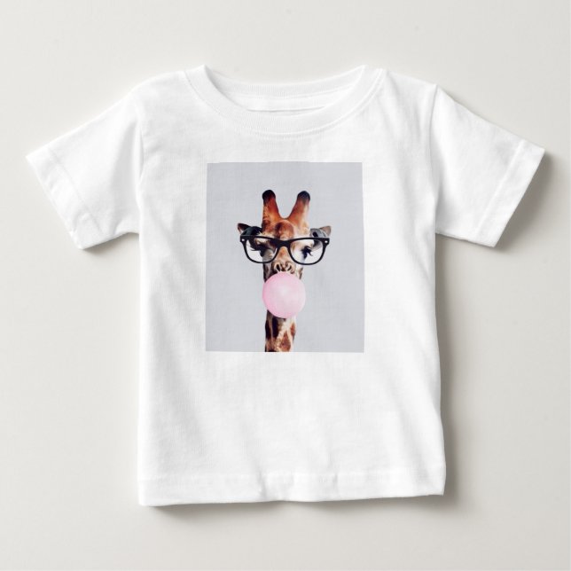 Giraffe soufflant Bubble gomme T-shirt enfant (Devant)