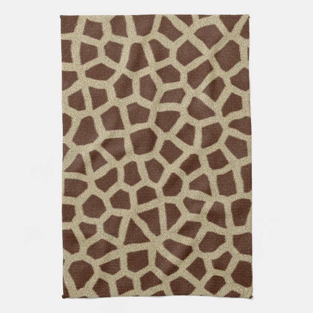 Giraffe Spot Animal Print Wild Kitchen Geschirr Ha Küchentuch (Vertikal)