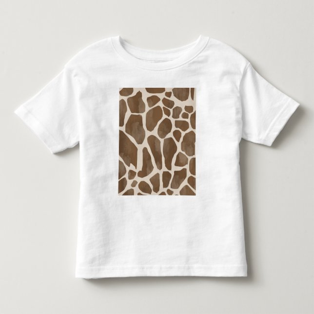 Giraffe Spots Druckmuster Kleinkind T-shirt (Vorderseite)