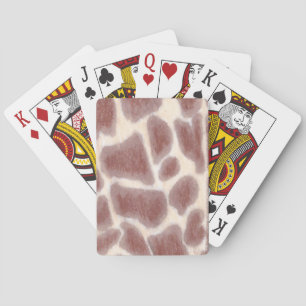 Giraffe Spots Muster spielen Karten Spielkarten