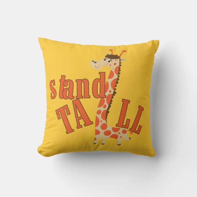Giraffe Stand Tall Kissen (Vorderseite)