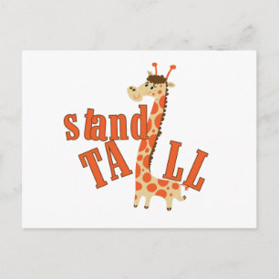 Giraffe Stand Tall Postkarte