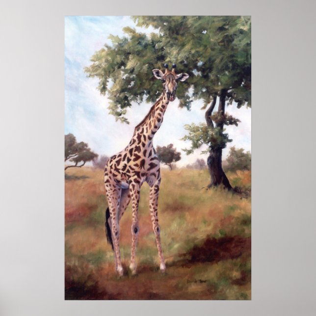 Giraffe Stehend Tall Poster (Vorne)