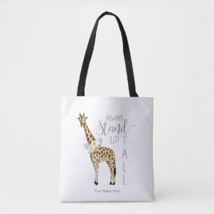 Giraffe steht immer hoch aufgerichtet moderne Wass Tasche