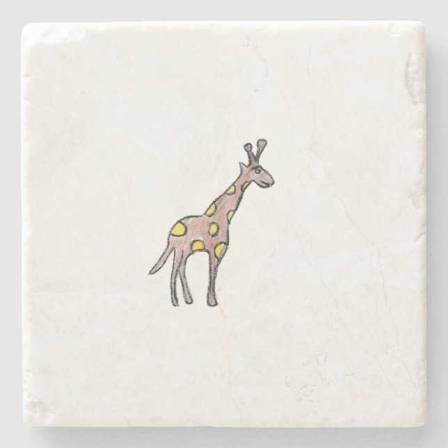 Giraffe Steinuntersetzer (Vorderseite)