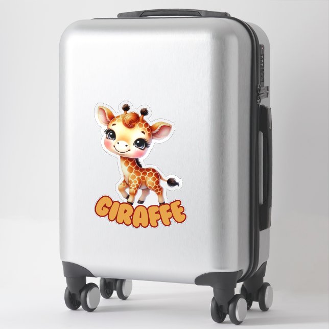 GIRAFFE - STICKER DE NURSERY (Sur valise)