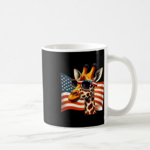 Giraffe Sungles American Flag Patriotic 4. Juli Kaffeetasse