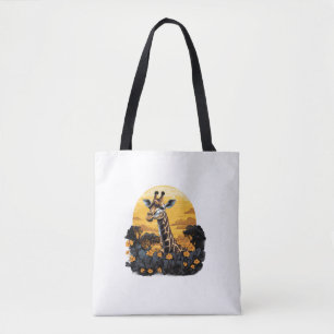 Giraffe Sunset Flora und Fauna Tasche
