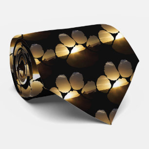 Giraffe Sunset Footprint Neck Tie Krawatte