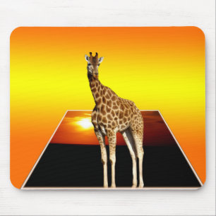 Giraffe Sunshine Popout Art, Mousepad