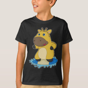 Giraffe Surfboard T-Shirt