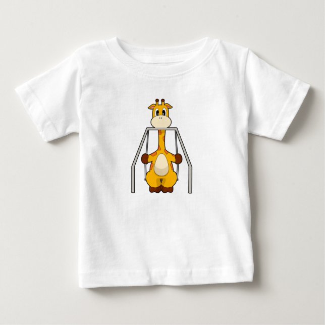 Giraffe Swing Baby T-shirt (Vorderseite)