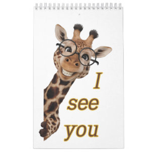 Giraffe.Text.Ich sehe dich Kalender