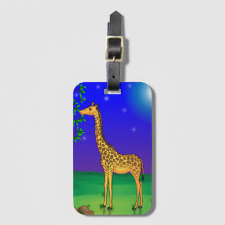 Giraffe Themed Gepäckmarke Gepäckanhänger
