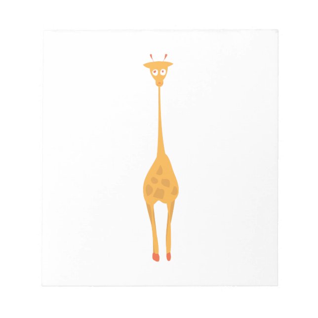 Giraffe Tier Notizblock (Vorderseite)