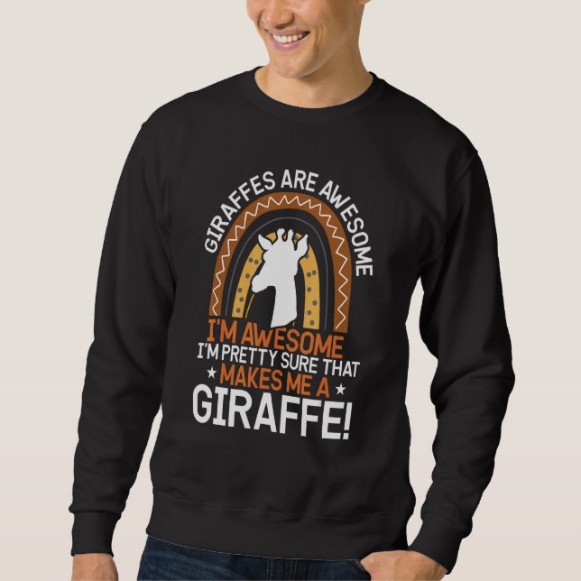 Giraffe-Tier-Zitate Sweatshirt (Vorderseite)