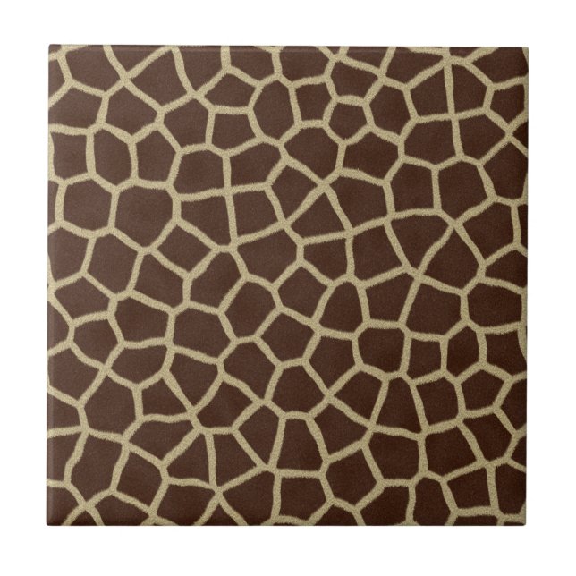 Giraffe Tierdruck Fliese (Vorderseite)