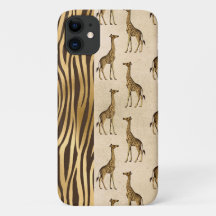 Giraffe & Tiger Print Gold Brown Hübsch Chic