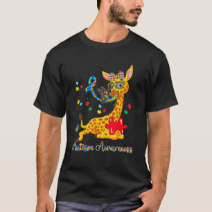 Giraffe trägt Sonnenbrille Schmetterling Stolz Aut T-Shirt
