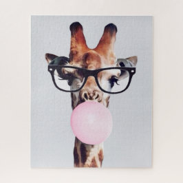 GIRAFFE TRAINGGASEN, DIE EIN PINKBUBBLEGUM BLÖTEN