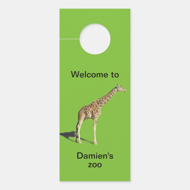 Giraffe Türanhänger (Vorderseite)