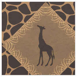 Giraffe über Tierdruck Stoff