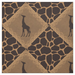 Giraffe über Tierdruck Stoff
