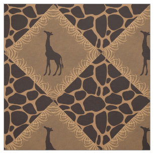 Giraffe über Tierdruck Stoff