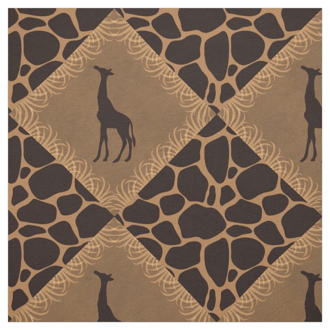 Giraffe über Tierdruck Stoff (Muster)