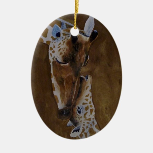Giraffe und Keramik Ornament (Vorne)