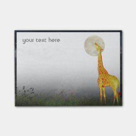 Giraffe und Mond | Benutzerdefinierte Post-it®-Not Post-it Klebezettel