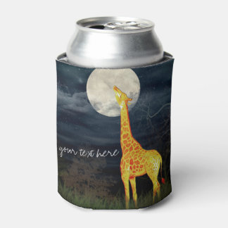 Giraffe und Mond | Custom Bottle Can Cooler Dosenkühler