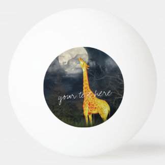 Giraffe und Mond |Custom Three Star Pong Pong Ball Tischtennisball