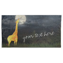 Giraffe und Mond | Pair Custom Pair of Pillowcases Kissenbezug