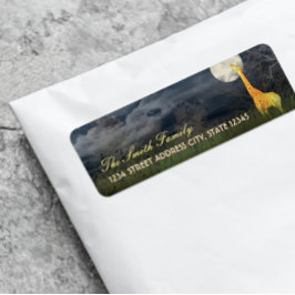 Giraffe und Mond | Zollrechtliche Rücksendeadresse