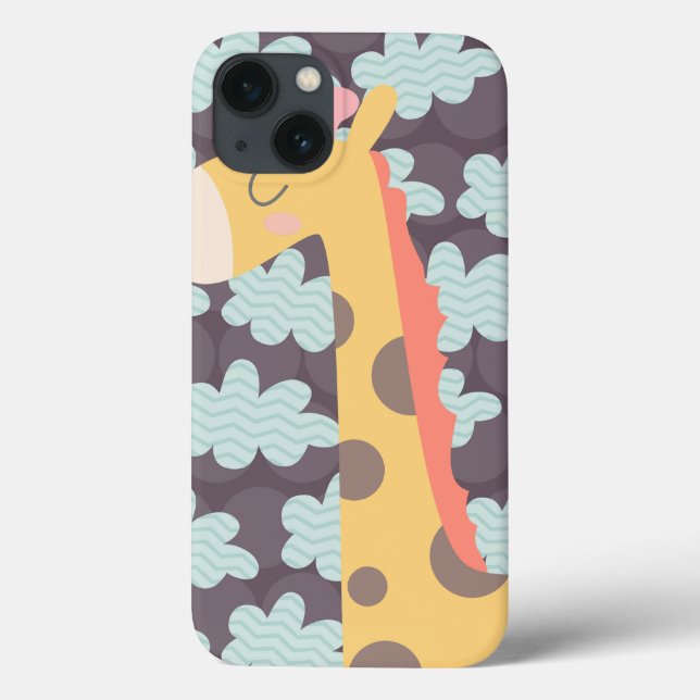 Giraffe und Wolken Case-Mate iPhone Hülle (Rückseite)