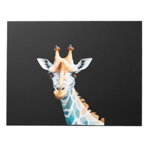 Giraffe Vector Art mit lebhaften Farben Notizblock