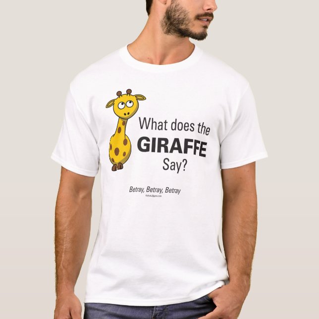 Giraffe verraten den grundlegenden T - Shirt der (Vorderseite)