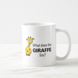 Giraffe verraten Tasse