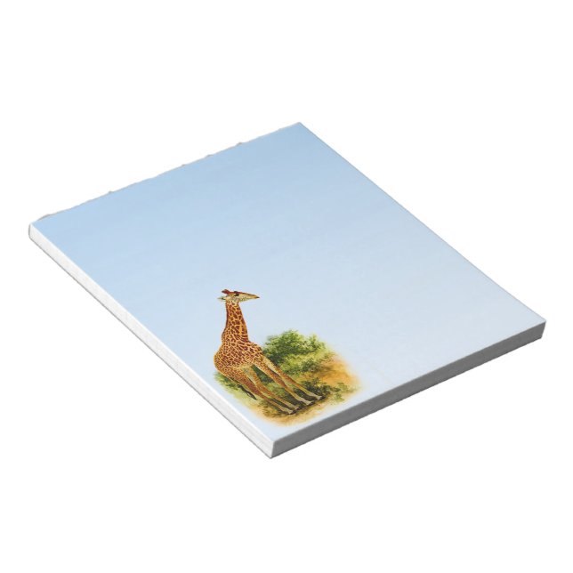 Giraffe Vintag 1912 Notizblock (angewinkelt)
