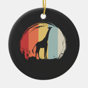 Giraffe Vintag Keramik Ornament